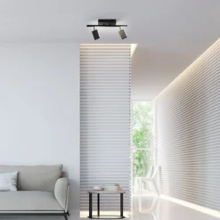 Paul Neuhaus 6354-18 PURE-MIRA LED Deckenleuchte 2-flammig black pearl CCT