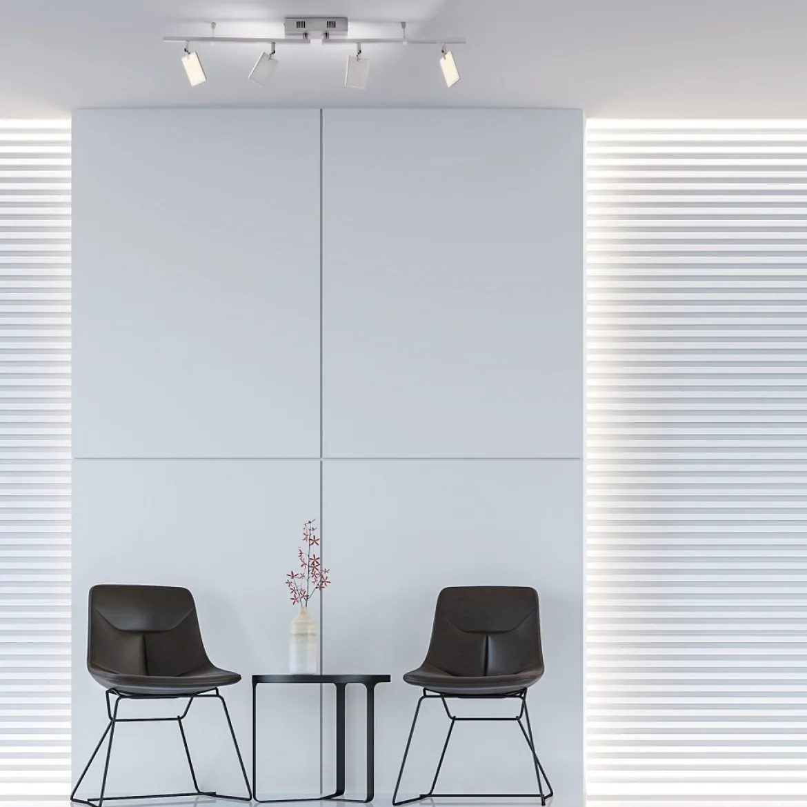 Paul Neuhaus 6356-95 PURE-MIRA LED Deckenleuchte 4-flammig diamond (alu) CCT