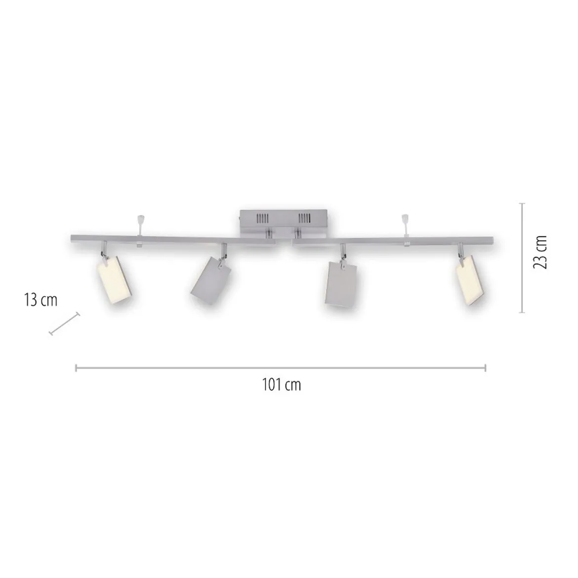 Paul Neuhaus 6356-95 PURE-MIRA LED Deckenleuchte 4-flammig diamond (alu) CCT