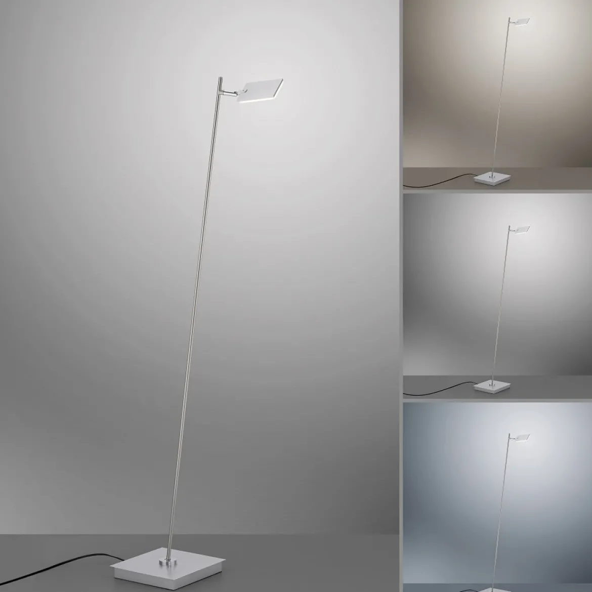 Paul Neuhaus 356-95 PURE-MIRA LED Stehleuchte diamond (alu) CCT