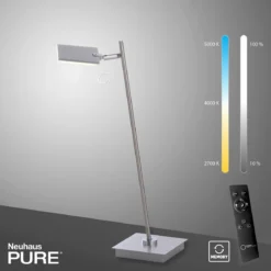 Paul Neuhaus 4356-95 PURE-MIRA LED Tischleuchte diamond (alu) CCT