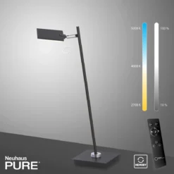 Paul Neuhaus 4356-18 PURE-MIRA LED Tischleuchte black pearl CCT