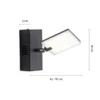 Paul Neuhaus 9353-18 PURE-MIRA LED Wandleuchte black pearl CCT