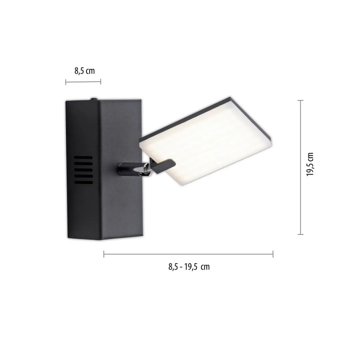 Paul Neuhaus 9353-18 PURE-MIRA LED Wandleuchte black pearl CCT