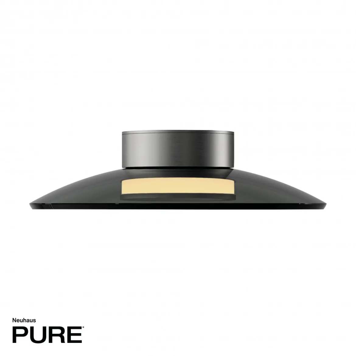 Paul Neuhaus 6094-15 PURE Moon Deckenleuchte platin grau 32cm dimmbar