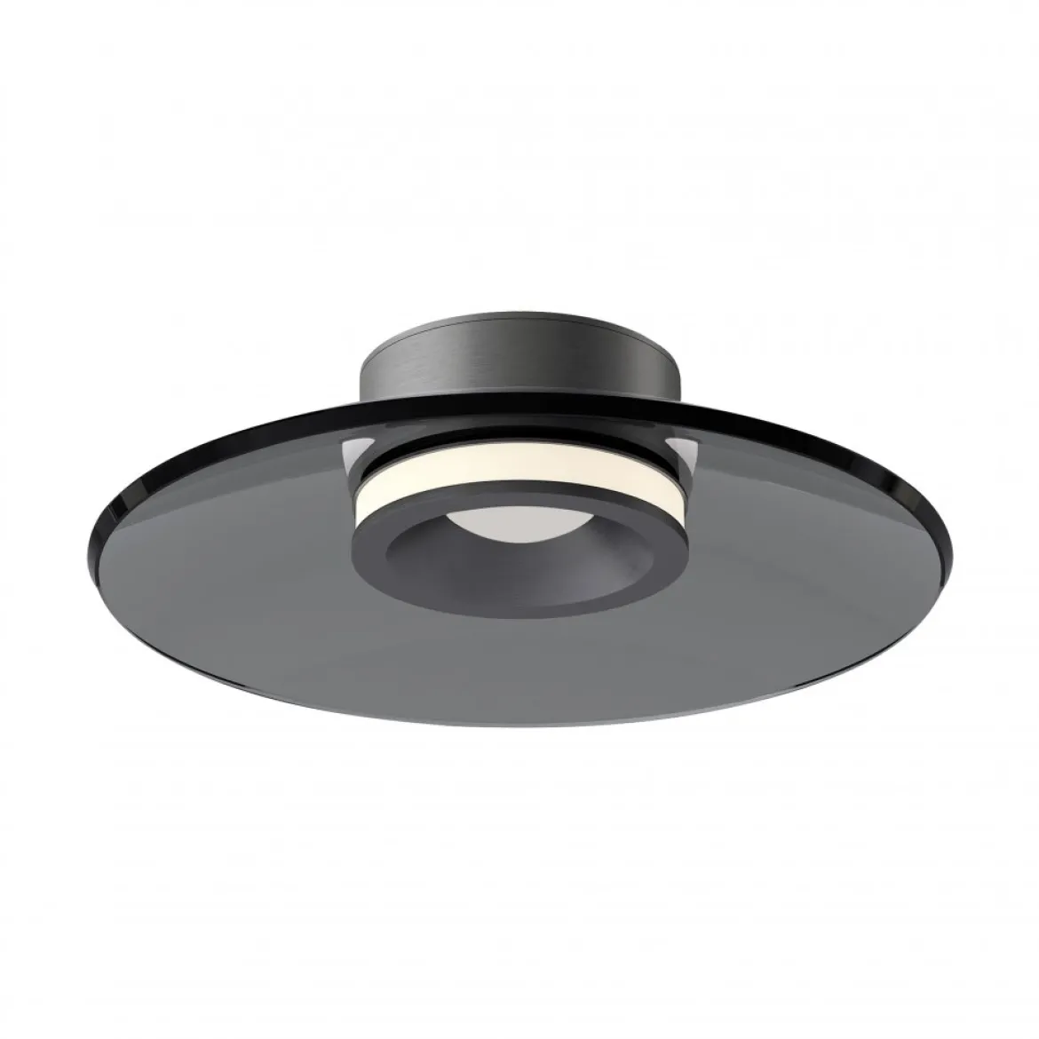 Paul Neuhaus 6094-15 PURE Moon Deckenleuchte platin grau 32cm dimmbar
