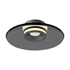 Paul Neuhaus 6094-15 PURE Moon Deckenleuchte platin grau 32cm dimmbar