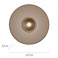 Paul Neuhaus 6094-97 PURE Moon Deckenleuchte bronce 32cm dimmbar