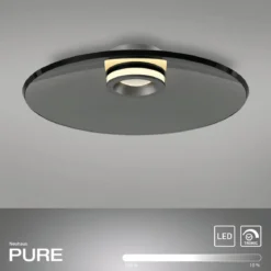 Paul Neuhaus 6095-15 PURE Moon Deckenleuchte platin grau 50cm dimmbar