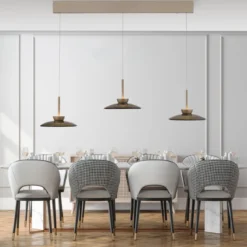 Paul Neuhaus 2193-97 PURE Moon LED Pendelleuchte bronce 3-flammig