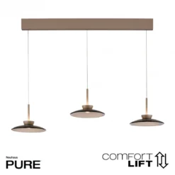 Paul Neuhaus 2193-97 PURE Moon LED Pendelleuchte bronce 3-flammig