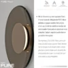 Paul Neuhaus 9594-97 PURE Moon LED Wandleuchte bronce 32cm 2700K