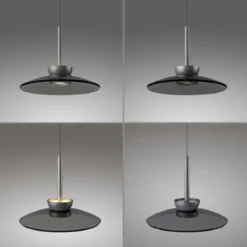 Paul Neuhaus 2191-15 PURE Moon Pendelleuchte platin grau