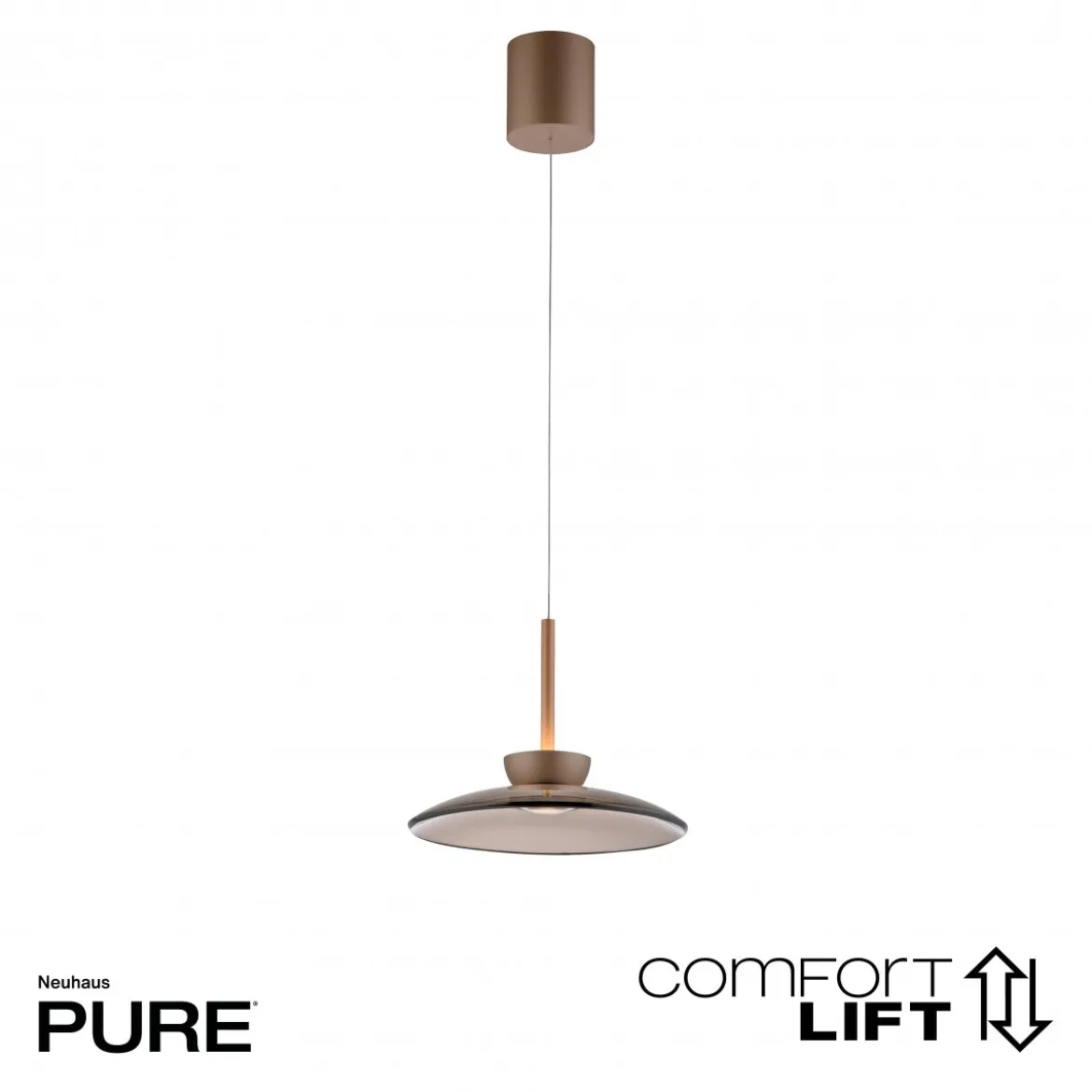 Paul Neuhaus 2191-97 PURE Moon Pendelleuchte bronce