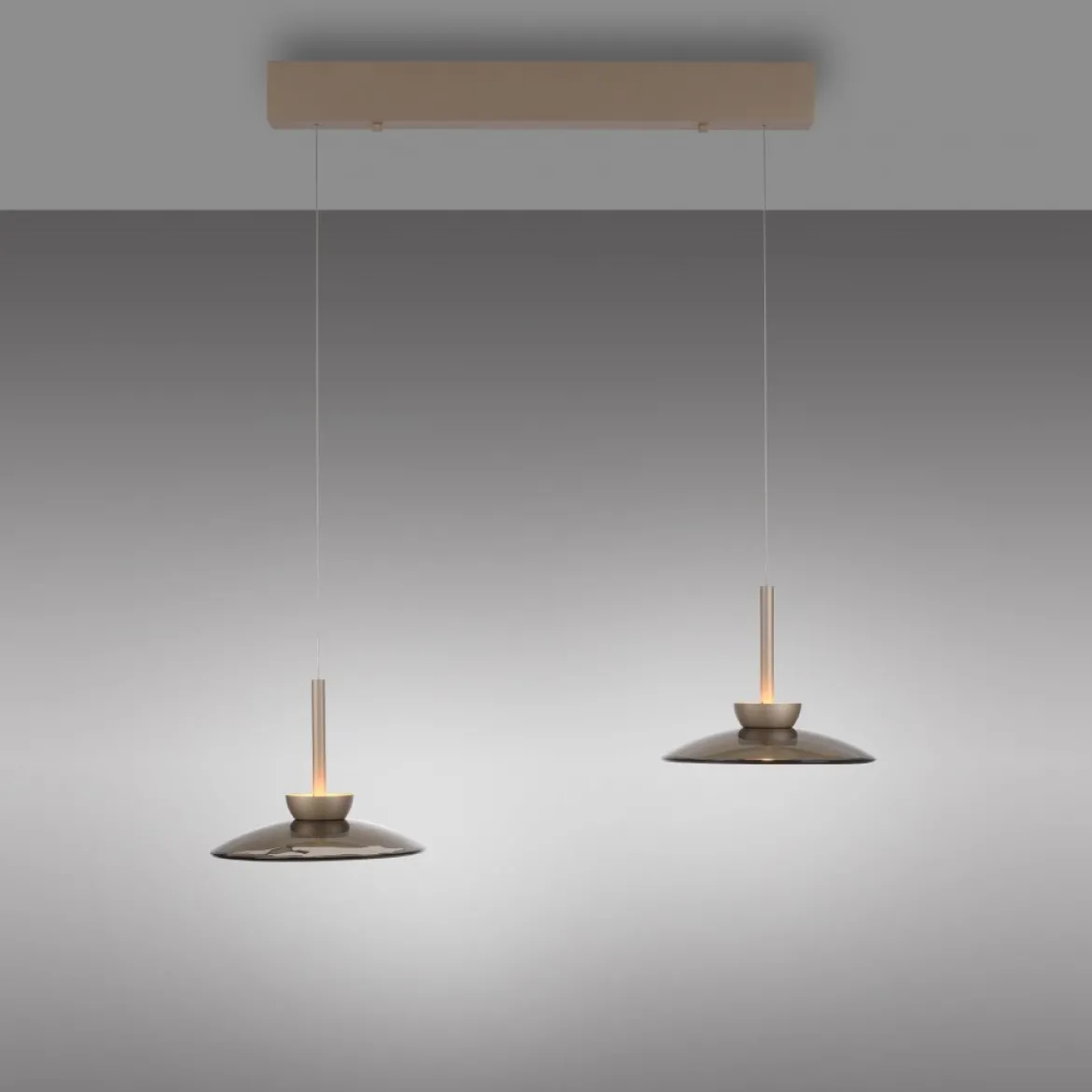 Paul Neuhaus 2194-97 PURE Moon Pendelleuchte bronce 2-flammig