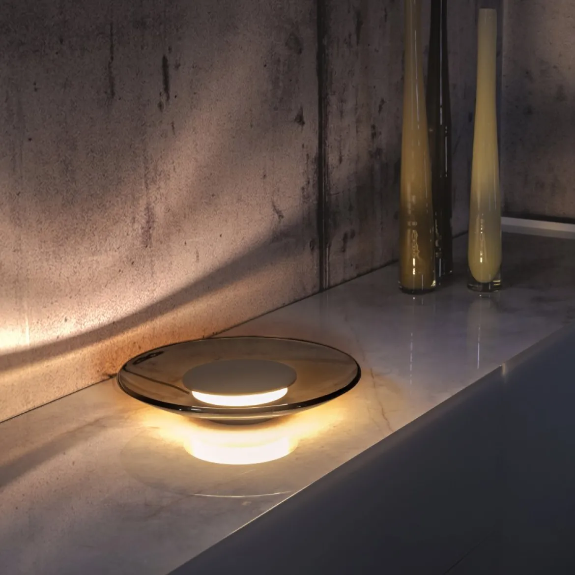Paul Neuhaus 4594-97 PURE Moon Tischleuchte bronce dimmbar