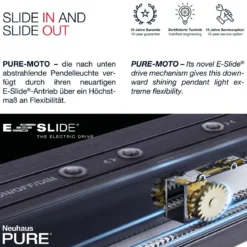 Paul Neuhaus 2525-60 PURE-MOTO e-SLIDE® LED Pendelleuchte imperial gold  CCT