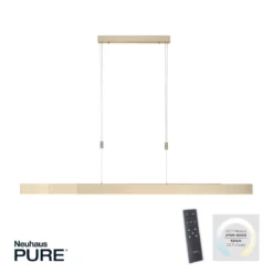 Paul Neuhaus 2525-60 PURE-MOTO e-SLIDE® LED Pendelleuchte imperial gold  CCT