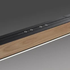 Paul Neuhaus 2545-79 PURE MOTO-RISE LED Pendelleuchte oak black pearl höhenverstellbar ausziehbar