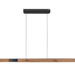 Paul Neuhaus 2545-79 PURE MOTO-RISE LED Pendelleuchte oak black pearl höhenverstellbar ausziehbar