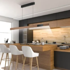 Paul Neuhaus 2545-79 PURE MOTO-RISE LED Pendelleuchte oak black pearl höhenverstellbar ausziehbar