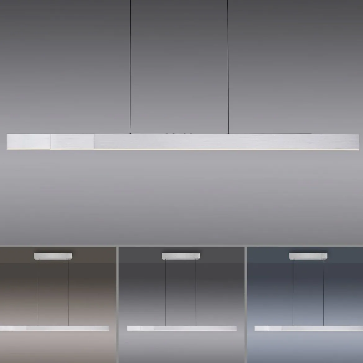 Paul Neuhaus 2545-95 PURE MOTO-RISE LED Pendelleuchte diamond (alu) höhenverstellbar ausziehbar