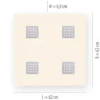 Paul Neuhaus 6434-95 PURE-NEO LED Deckenleuchte aluminium CCT 62x62cm