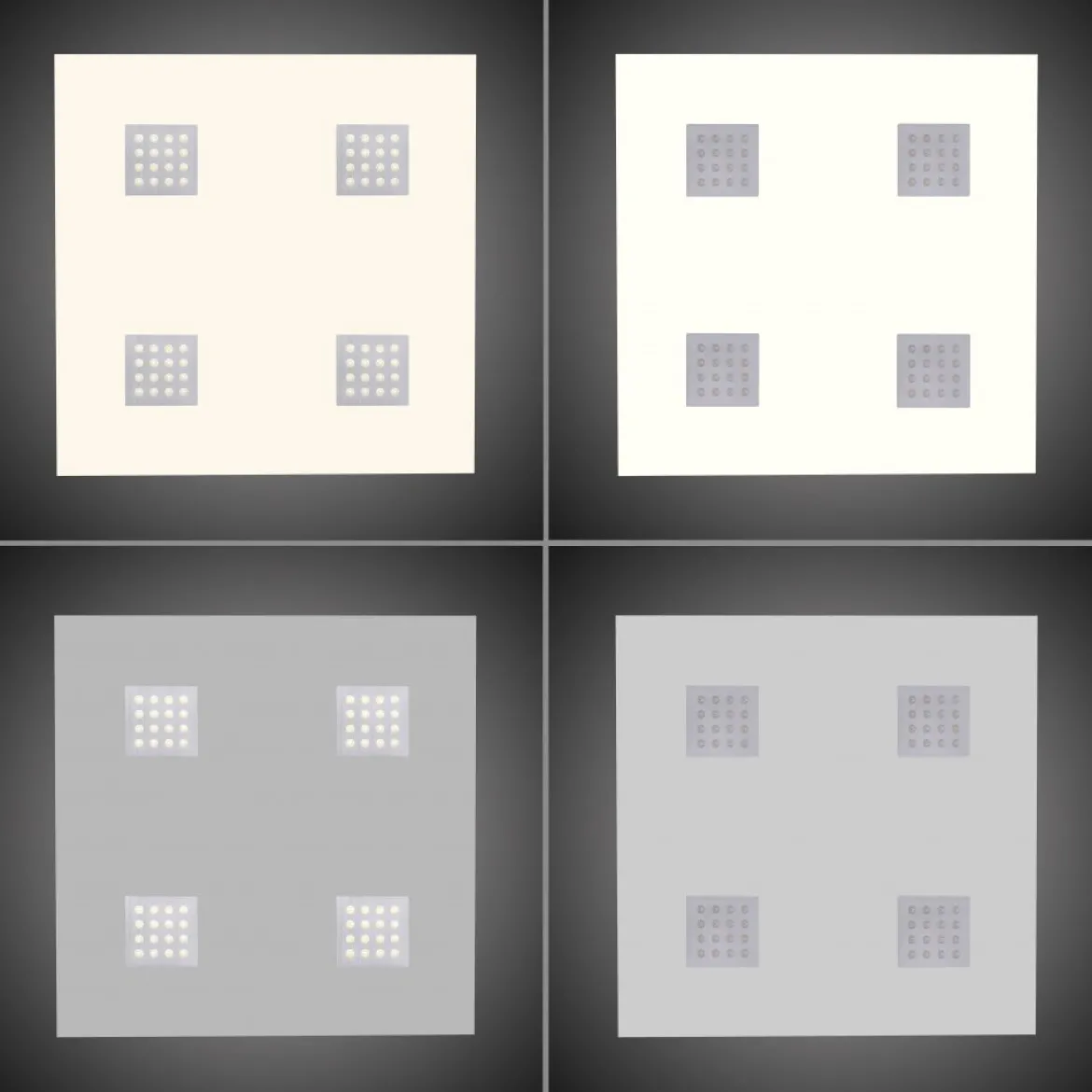Paul Neuhaus 6434-95 PURE-NEO LED Deckenleuchte aluminium CCT 62x62cm
