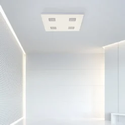 Paul Neuhaus 6434-95 PURE-NEO LED Deckenleuchte aluminium CCT 62x62cm