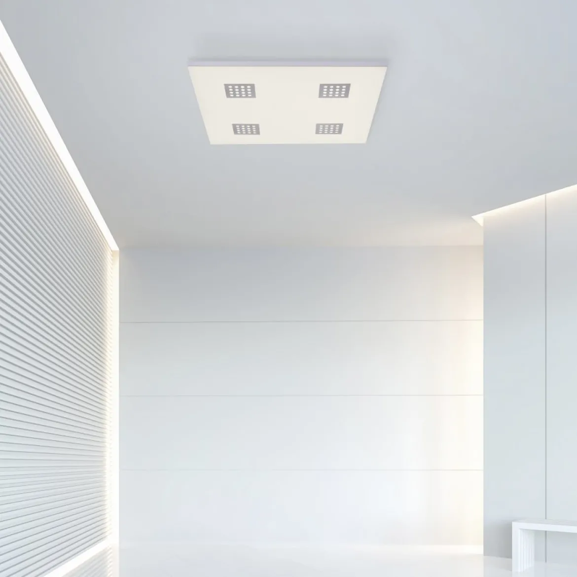 Paul Neuhaus 6434-95 PURE-NEO LED Deckenleuchte aluminium CCT 62x62cm