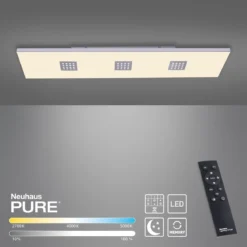 Paul Neuhaus 6436-95 PURE-NEO LED Deckenleuchte aluminium CCT 120x30cm