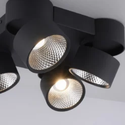 Paul Neuhaus 6454-18 PURE-NOLA LED Deckenleuchte 4-flammig schwarz