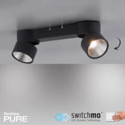 Paul Neuhaus 6452-18 PURE-NOLA LED Deckenleuchte 2-flammig schwarz