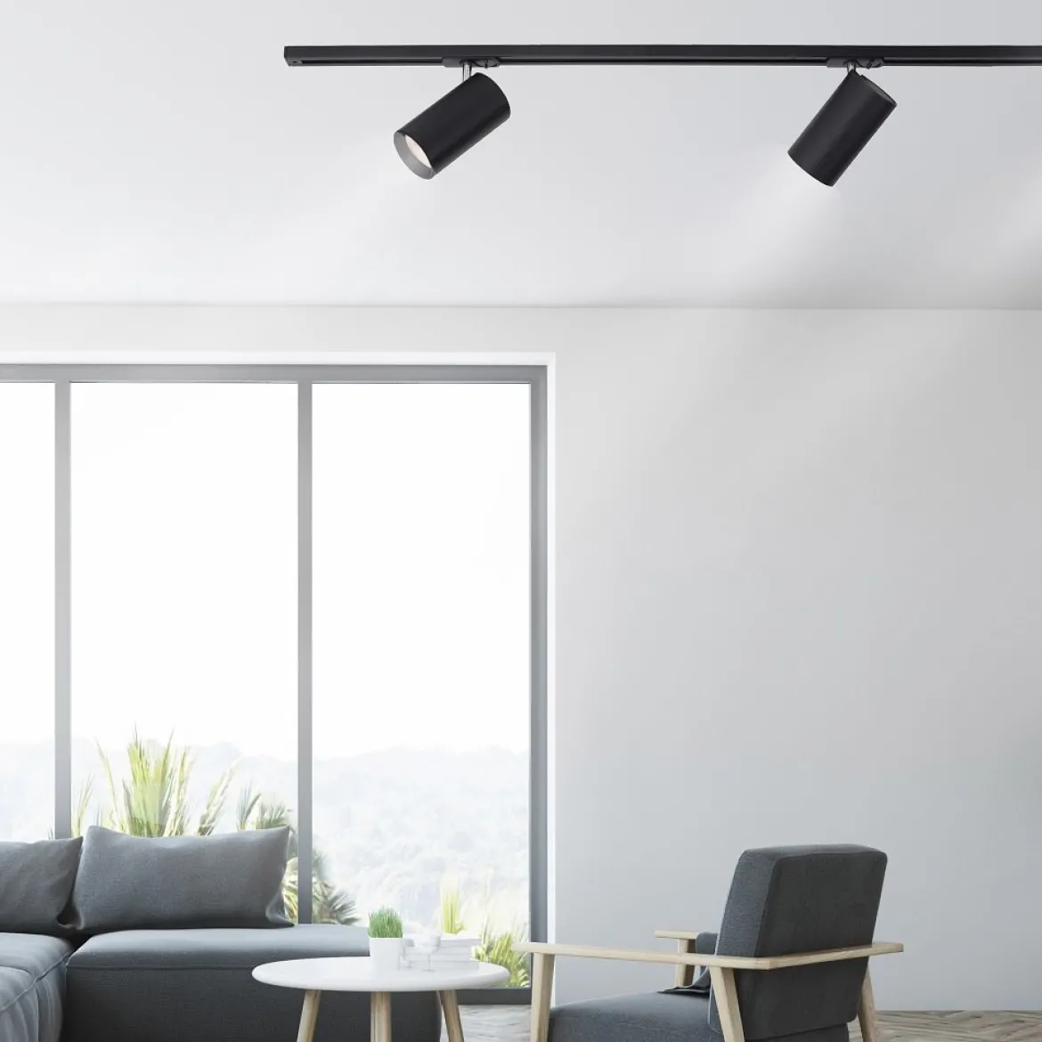 Paul Neuhaus 6214-18 PURE-TECHNIK LED Schienenleuchte schwarz dimmbar