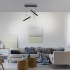 Paul Neuhaus 6068-18 PURE-TUTUA LED Deckenleuchte schwarz dimmbar
