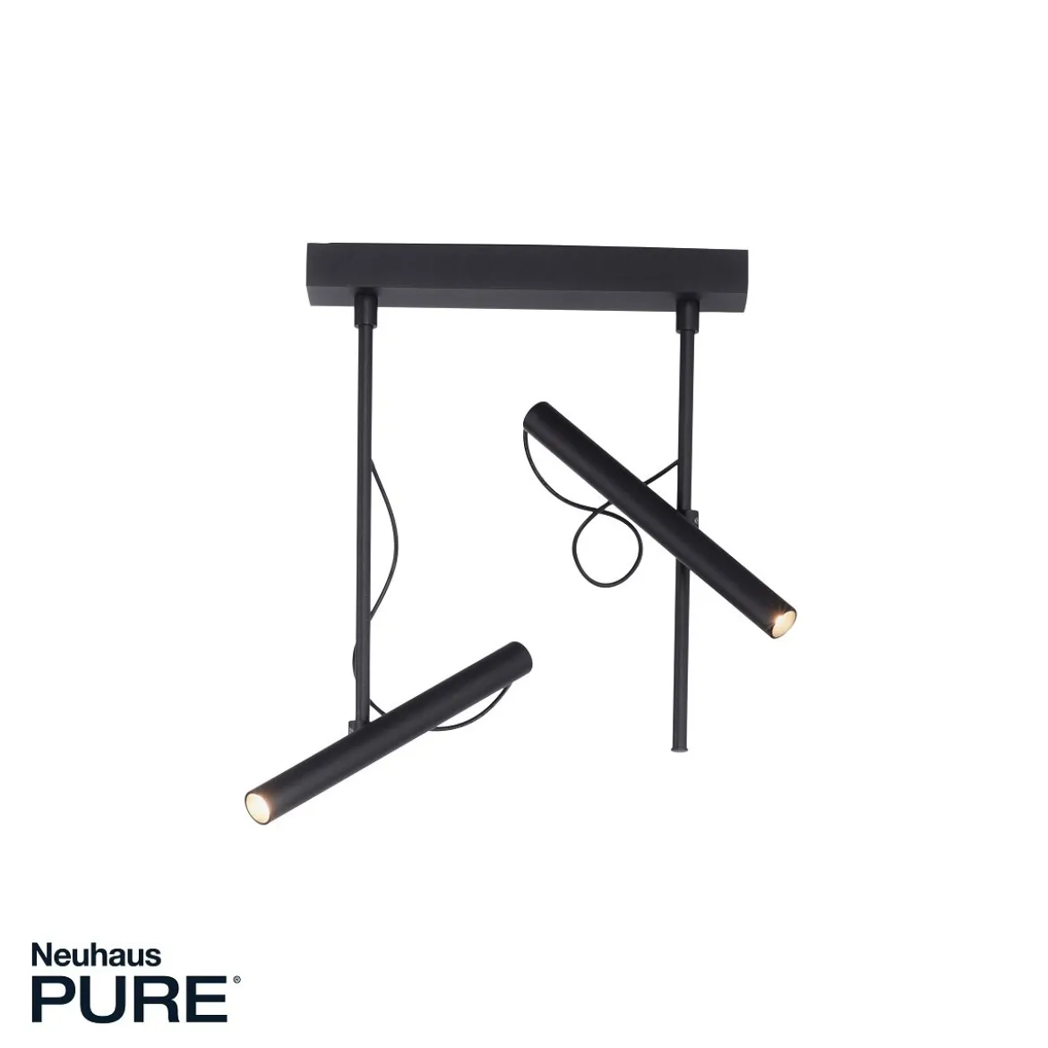 Paul Neuhaus 6068-18 PURE-TUTUA LED Deckenleuchte schwarz dimmbar
