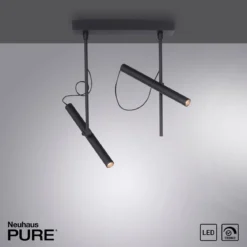 Paul Neuhaus 6068-18 PURE-TUTUA LED Deckenleuchte schwarz dimmbar