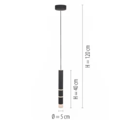Paul Neuhaus 2211-18 PURE VEGA LED Pendelleuchte schwarz getrennt schaltbar