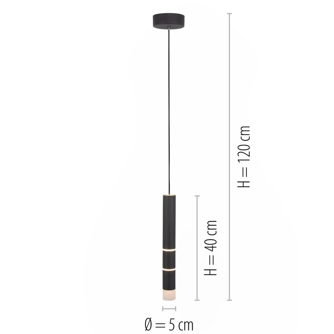Paul Neuhaus 2211-18 PURE VEGA LED Pendelleuchte schwarz getrennt schaltbar