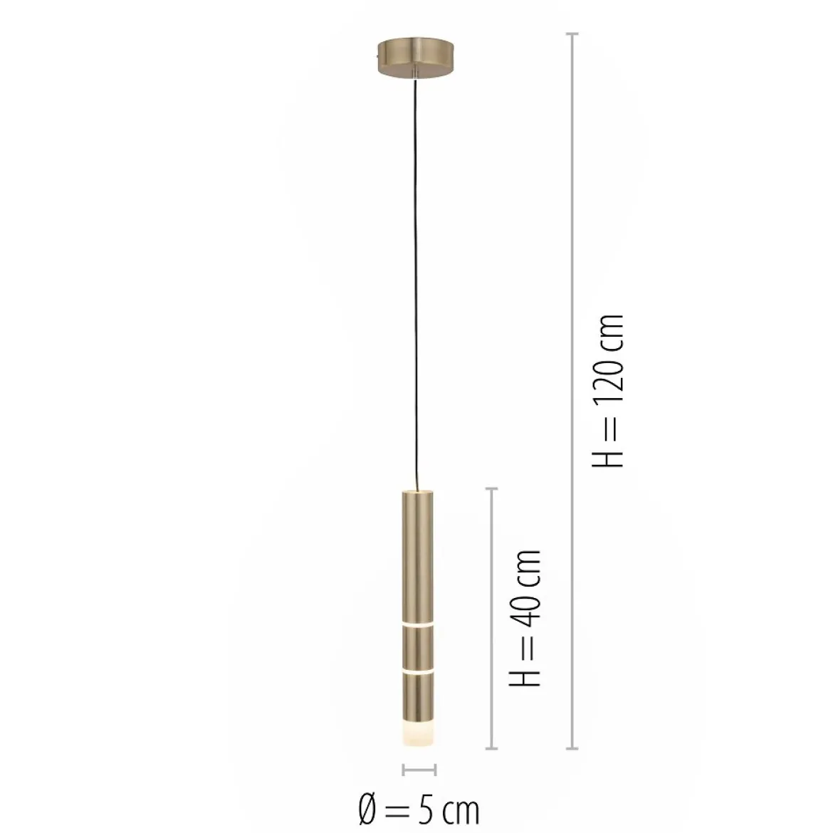 Paul Neuhaus 2211-60 PURE-VEGA LED Pendelleuchte messing matt getrennt schaltbar