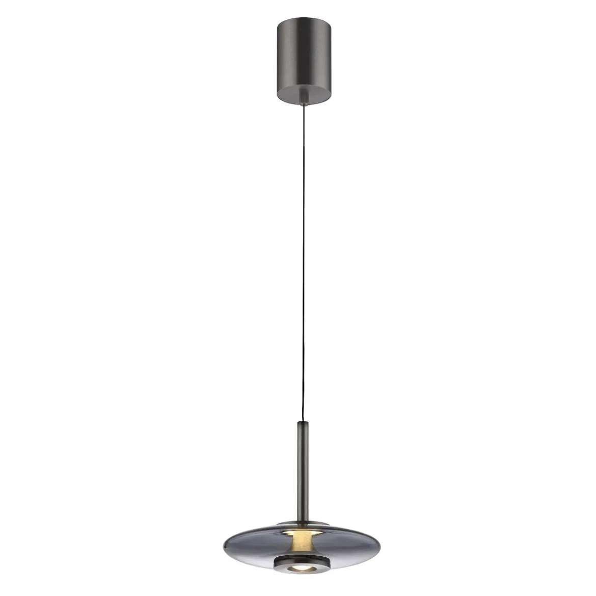 Paul Neuhaus 2053-15 PURE Vitrum Pendelleuchte platin (grau) dimmbar