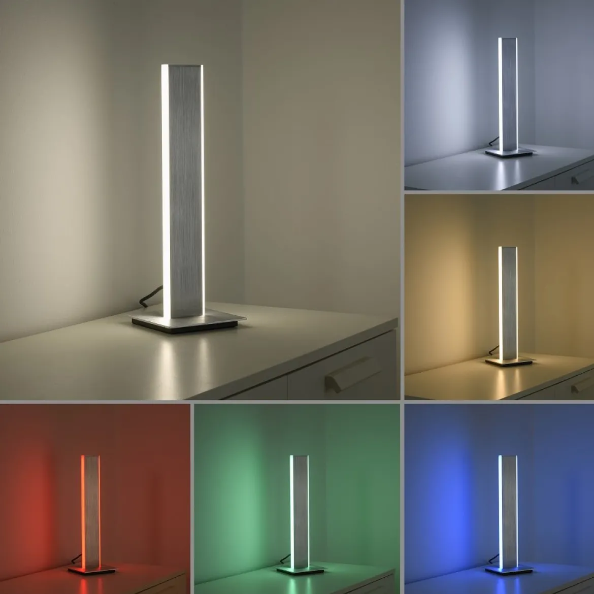 Paul Neuhaus 4460-95 Q-ADRIANA Tischleuchte aluminium