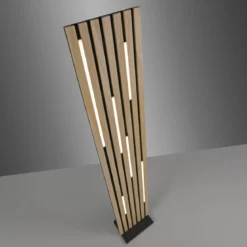 Paul Neuhaus 822-79 Q-AKUSTIK LED Stehleuchte Holz-natur