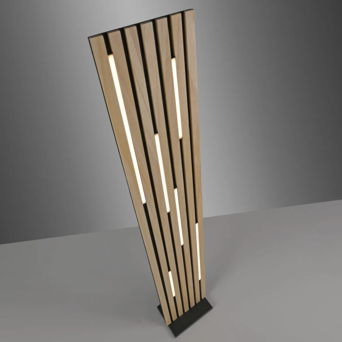 Paul Neuhaus 822-79 Q-AKUSTIK LED Stehleuchte Holz-natur