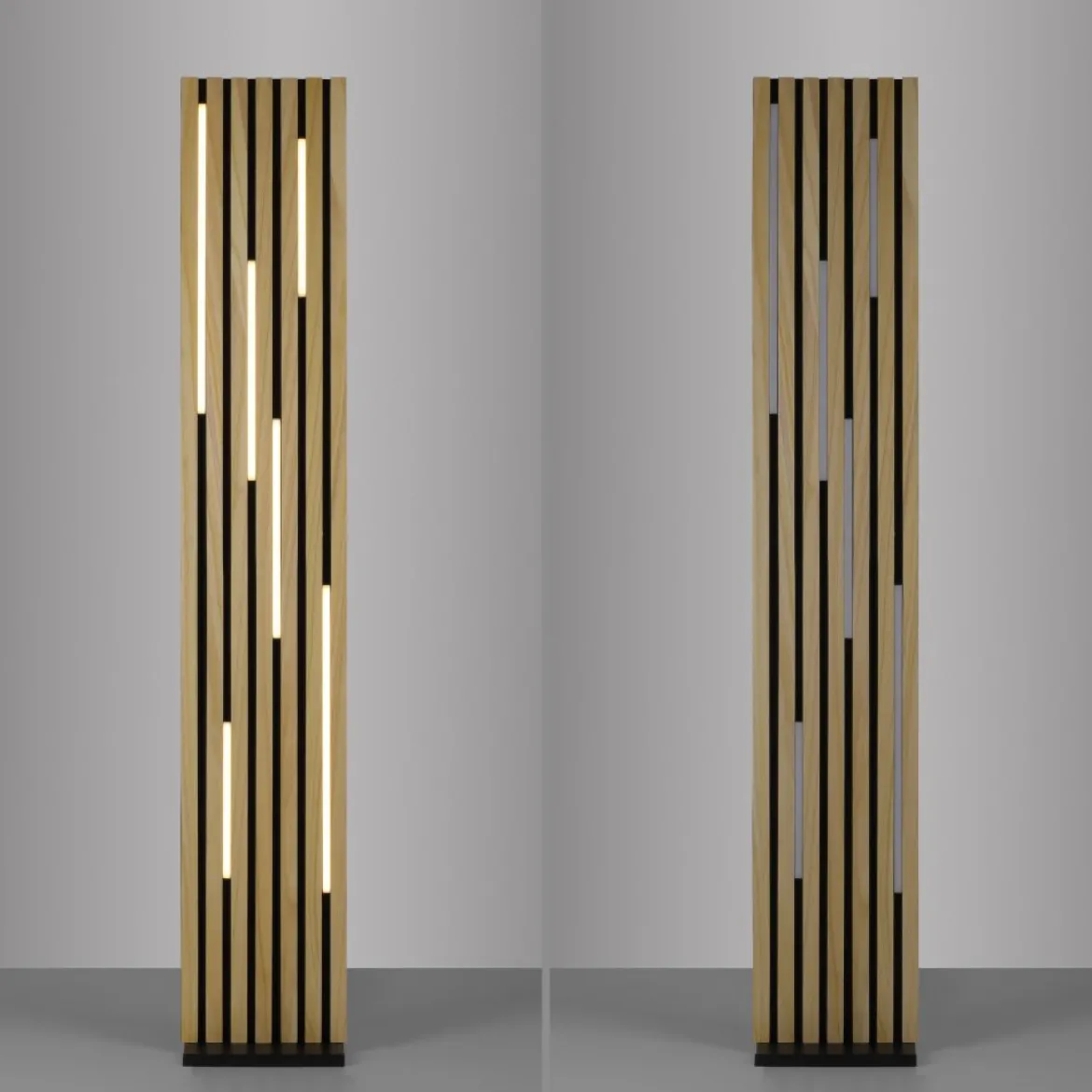 Paul Neuhaus 822-79 Q-AKUSTIK LED Stehleuchte Holz-natur