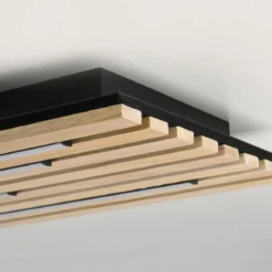 Paul Neuhaus 6422-79 Q-AKUSTIK LED Wand- und Deckenleuchte Holz-natur