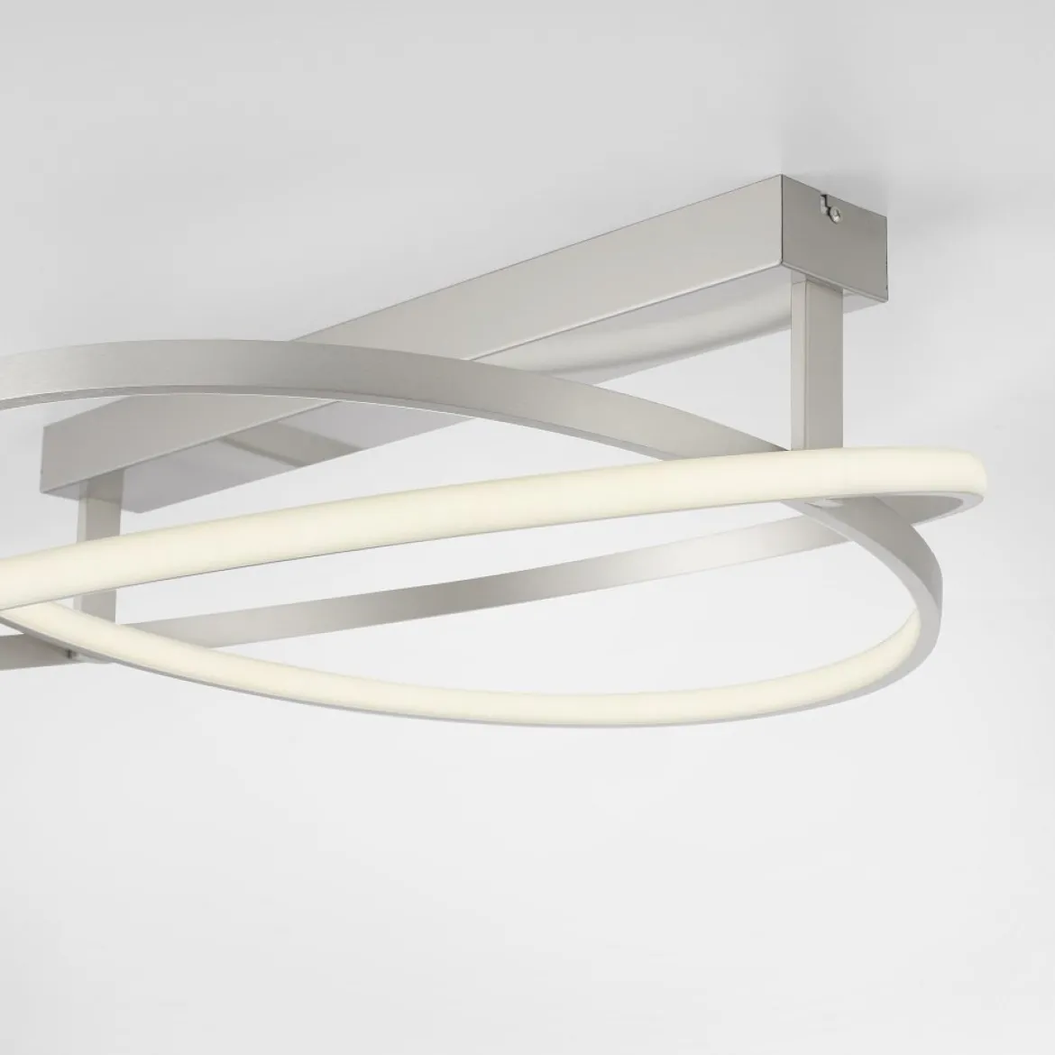 Paul Neuhaus 6739-55 Q-BELUGA LED Deckenleuchte stahlfarben Smart Home