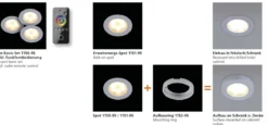 Paul Neuhaus 1150-95 Q-ELLI LED Einbauleuchte aluminium 3er-Set