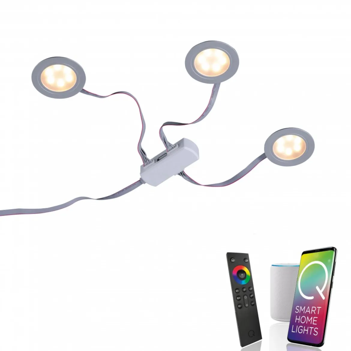 Paul Neuhaus 1150-95 Q-ELLI LED Einbauleuchte aluminium 3er-Set