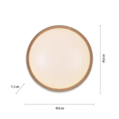 Paul Neuhaus 6118-15 Q-EMILIA Deckenleuchte grau matt holzoptik
